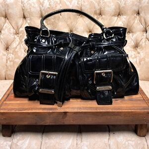 Black Patent Leather Women's Bag